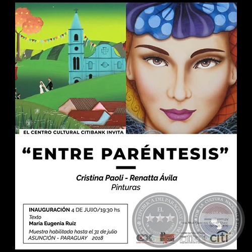 ENTRE PARÉNTESIS - Artistas: Cristina Paoli y Renatta Ávila - Miércoles, 04 de Julio de 2018